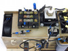Top-down detail view – showing IGBT power module terminals, multi-position terminal block, ceramic standoff, and wiring harness routing