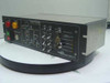 Enerjet C Series Auto System Controller front panel view showing Line Power, System Power, Emergency Off, Start/Stop buttons, and upper chamber vacuum system diagram with status LEDs