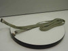 IBM 6316844 4683-P21 16-pin flat ribbon POS cash drawer cable, full length view showing both AMP connectors, coiled on white surface