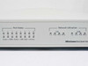 3Com OfficeConnect Dual Speed Hub front panel close-up showing 16 port status LEDs (ports 1-16) and network utilization LEDs for 10M and 100M
