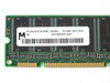 Micron MT18LSDT1672AG 128MB PC100 ECC SDRAM DIMM – close-up of label showing MT18LSDT1672AG-10CB4, PC100-322-620, and date code 9914AAG2H.047