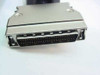 Cisco CAB-HSI1 HSSI male connector close-up showing 50-pin connector body