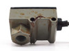 Omron E8EB-01C pressure sensor bottom/port view showing threaded pressure port and significant rust and corrosion on mounting face