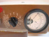 Victoreen 440 close-up of rotary range selector knob and analog meter face showing mR/hr scale with positions: Off, BAT, 3, 10, 30, 100, 300 mR/hr and needle at rest