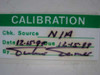 Victoreen 440 calibration label showing Chk. Source N/A, Date 12-15-94, Due 12-15-99, signed by technician