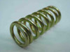 Heavy duty zinc-plated steel compression spring 1 inch OD x 2-1/4 inch long – angled side view showing full coil profile