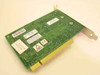 STB Systems 210-0203-003 PCI video card rear PCB view showing PCI edge connector and compliance labels