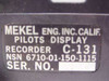 Mekel Eng. NSN 6410-01-150-1115 Gun Camera C-131 Pilots Display Recorder