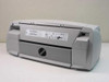 HP DeskJet 1220C C2693A — rear view showing regulatory label (FCC, CE, GS) and rear paper slot
