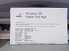 HP DeskJet 1220C Windows XP Printer Test Page — successfully printed, confirming working condition
