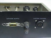 Rear panel showing Cathode Supply DB9 connector and circular multi-pin connector alongside System Control circular connector