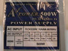 A Power 500W 12V ATX Intel P4 Power Supply - NEW