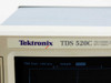 Tektronix TDS520C close-up of front panel nameplate showing model number and InstaVu branding