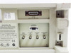 Tektronix TDS520C rear panel close-up showing GPIB IEEE-488 port and 15-pin VGA analog output connector