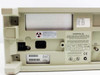 Tektronix TDS520C rear panel close-up showing power switch, IEC power inlet, serial number label, and fuse rating plate