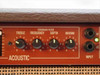 Laney EA120 Acoustic channel right section — Treble knob, Feedback Filter (Frequency and Depth) knobs, Reverb knob, and HI/LO input jacks