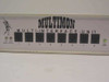 Multimon Multi-Interface Unit front panel close-up showing Low Battery, Power, Battery Failure LED indicators and 8 numbered RJ ports