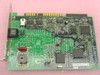 FasCom 128 ISDN PCI card solder side — full board reverse view showing PCI edge connector, additional ICs, serial number label 612004053, and CE marking