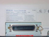 Epson Stylus Color 600 P954A – close-up of rating label showing model P954A, 120V 50-60Hz 0.4A, Made in Japan, Seiko Epson Corp.