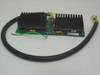 RO Associates DB28-24S-2 attachment plate with two uV28-24 DC-to-DC converter modules and heatsinks — top front view with cable harness