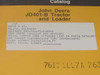 John Deere PC-1430 Parts Catalog inside title page — showing JD401-B Tractor and Loader heading, government contract label with DSA-700-77-C-8343 and USN serial number range USN48-16142 thru USN48-16245