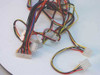 Power Man FSP300-60BTV output cable harness — 20-pin ATX main connector, 4-pin Molex peripheral connectors, and floppy Berg connector