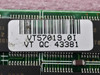 Visiontek VT57019 memory module barcode label — VT57019.OI and VT QC 43381 detail view
