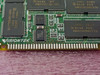 Visiontek VT57019 memory module corner close-up — VisionTek PCB silk-screen, controller IC, and RP3 resistor pack