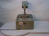 Projection Optics 20400 Transpaque Overhead Projector – front view showing Exxon asset label on housing and power cord on table