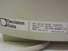 Decision Data DSM 1937 G rating label — shows 120–230V, 2.0–1.0A, 50/60Hz, Part No. E000665460, Mfg. December 1993, Made in Taiwan R.O.C.