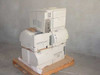 Pallet of 5 Lexmark Optra laser printers stacked — right rear three-quarter view showing T612, S1650, and SC1275 units