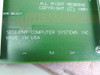 Sequent Computer Systems SCSI I/O board PCB – silkscreen label reading 'SEQUENT COMPUTER SYSTEMS INC. MADE IN USA, COPYRIGHT 1991'