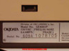 Okidata Microline 193 Plus GE8251P rating plate showing 120VAC, 50/60Hz, 0.4A, Phase 1 and serial number