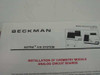 Beckman Astra 4/8 System installation manual cover — Instructions 015-246457A, Installation of Chemistry Module Analog Circuit Boards