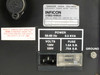 Inficon Leybold-Heraeus label showing model 017-010-G1, serial 14-0007, power specs 120V/220V 0.5 KVA 50-60 Hz