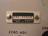 HP 410C Voltmeter serial/model number plate close-up — reads 550-08529, 115/230 Volts, 50–1000 Cycles, Made in U.S.A.