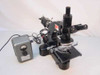Leitz Wetzlar 561007 trinocular compound microscope full view with 60VA power supply controller at left, X-Y mechanical stage, and trinocular head visible