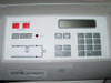 MGE EPS 2000 UPS front control panel — Emergency Power Off buttons, Silence Alarm, LCD display, Scroll/Volts/Current/Menu/Enter keypad