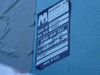 Micro Air MAA-40 data plate showing model MAA-40, serial number, manufacture date 2-27-95, and blower motor specs: 1.5HP, 1075RPM, 115V, 9A, 60Hz, Made in USA
