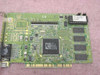 ATI MACH64 VT PCI video card component side showing ATI GPU, memory ICs, PCI-MACH64 VT label 113-36303-107, and I/O header