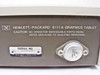 HP 9111A Graphics Tablet bottom label — Hewlett-Packard logo, model designation, serial number plate (2435A16527), and fuse holder visible