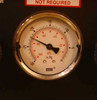 Close-up of WIKA vacuum gauge on Lab-Line 3620 control panel — scale reads 0 to -30 in.Hg and 0 to -100 kPa