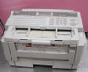 Ricoh 3500L plain paper laser fax machine H511-20 — front three-quarter view showing document feeder, control panel with LCD display and keypad, and paper output tray