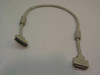 Sun 530-1793-02 SCSI cable full length view showing both male HD50 50-pin Micro-D connectors at each end