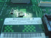 Compaq 338478-001 label closeup showing part number SP#338478-001, AS#009542-003, DC#010312-000, Assembled in Mexico Rev D