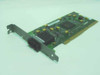 Compaq NC6134 102324-001 Gigabit Fiber PCI NIC – angled front view showing SC duplex port and PCI edge connector
