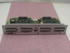 HP C5175-66519 SCSI interface board installed in metal bracket — front showing 8 wide SCSI port connectors on dual bus