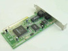 Kingston KNE110TX PCI NIC card – reverse angled view showing underside of PCB, edge connector, and bracket