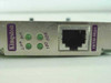 Kingston KNE110TX bracket detail – close-up of RJ45 port, Link/Act LEDs, 100 FDX indicator, and Kingston logo