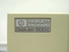 HP DeskJet 500C Hewlett Packard logo badge close-up on printer top cover